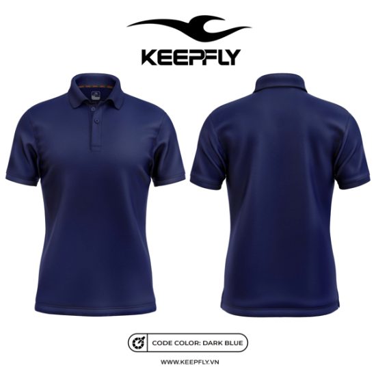 Polo Trơn KeepFly Xanh Đen