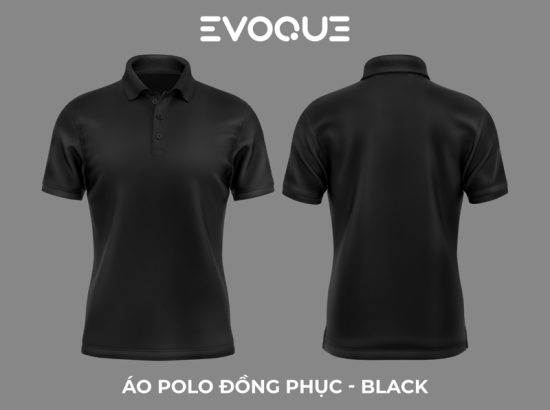 Polo Trơn Evoque Đen