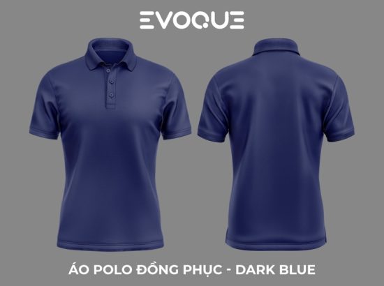 Polo Trơn Evoque Xanh Đen
