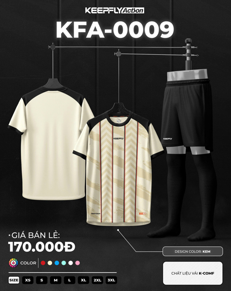 Bộ bóng đá KFA0009 Be