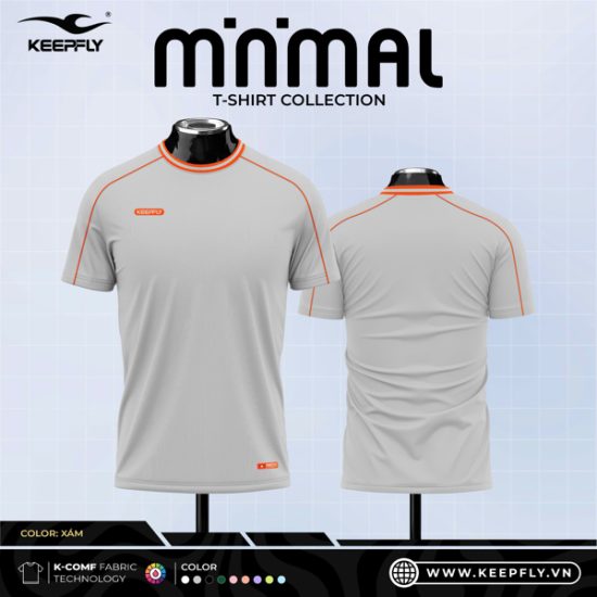 Áo TT KeepFly Minimal Xám