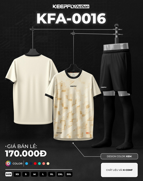 Bộ bóng đá KFA0016 Be