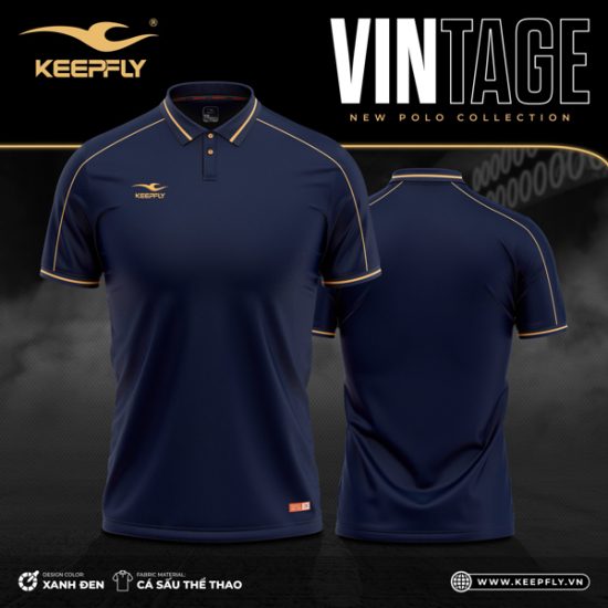 Polo Vintage Xanh Đen