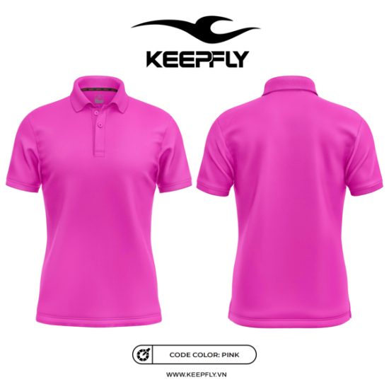 Polo Trơn KeepFly Hồng