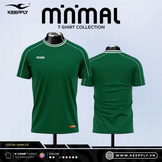 Áo TT KeepFly Minimal Xanh Lá Đậm