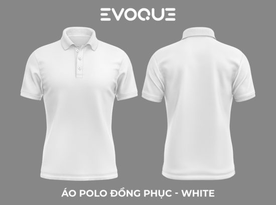 Polo Trơn Evoque Trắng
