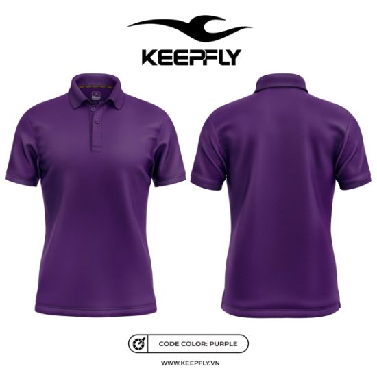 Polo Trơn KeepFly Tím