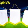 Cờ Canvas Trắng