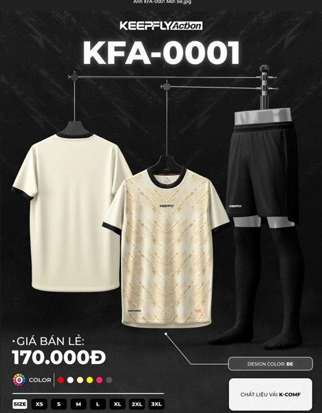 Bộ bóng đá KFA0001 Be