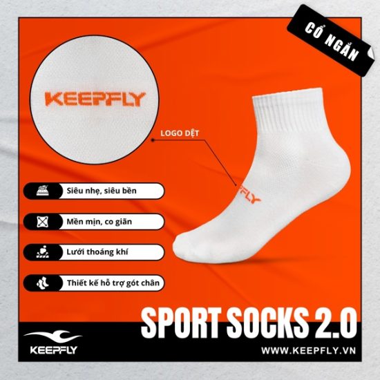 Vớ Dệt Kim KEEPFLY 2.0 - LỐ