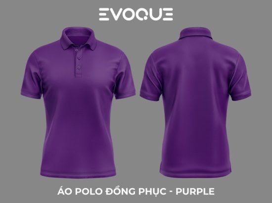 Polo Trơn Evoque Tím