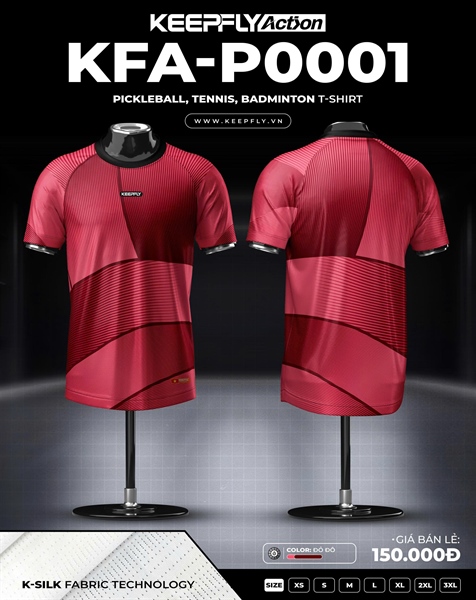 Áo KFA - P0001 Đỏ Đô