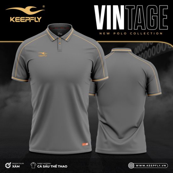 Polo Vintage Xám