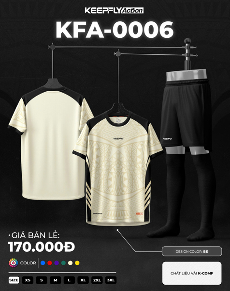 Bộ bóng đá KFA0006 Be
