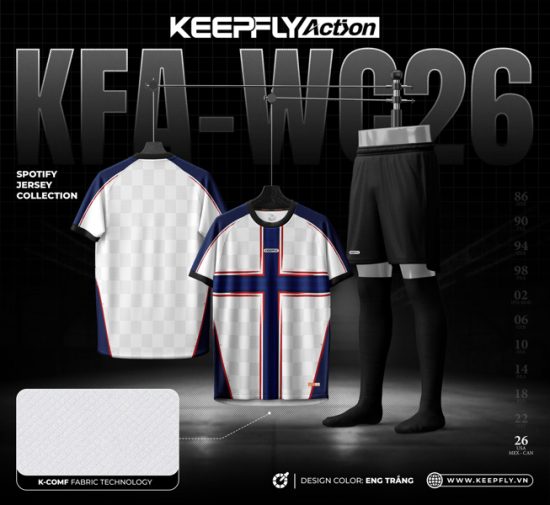 Bộ bóng đá KFA - WC26 England White