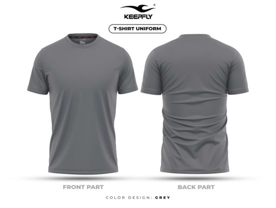 Áo Cổ Tròn KeepFly Xám
