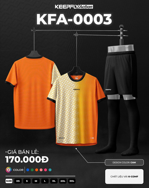Bộ bóng đá KFA0003 Cam