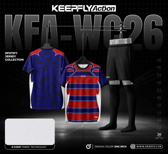 Bộ bóng đá KFA - WC26 England Blue